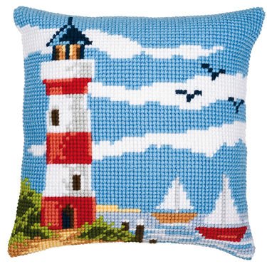 Broderipakning - stramaj pude - Fyrtrn