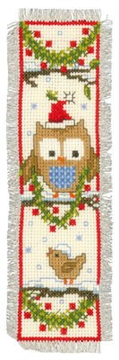 Broderipakning - 2 stk. jule bogm�rker