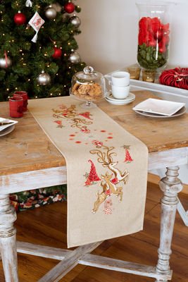 Broderi pakning lber - Springende rensdyr