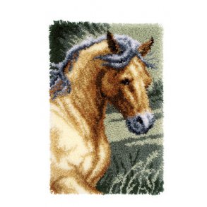 Broderipakning - Rya tppe - Hest