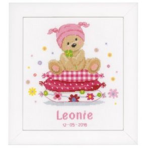 Broderipakning - Billede - Bjrn p pude