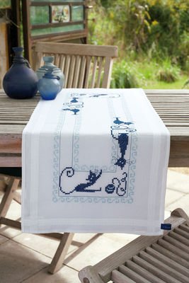 Broderipakning lber - Glade katte