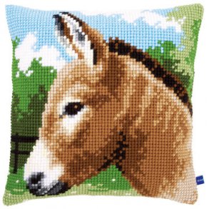 Broderipakning - stramaj pude - sel