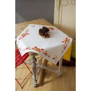 Broderipakning - Duge - Pindsvin og svampe