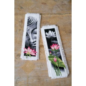 Broderipakning - Bogmrker 2 stk. - Buddha