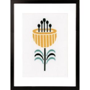 Broderipakning - Billede - Abstrakt blomst III