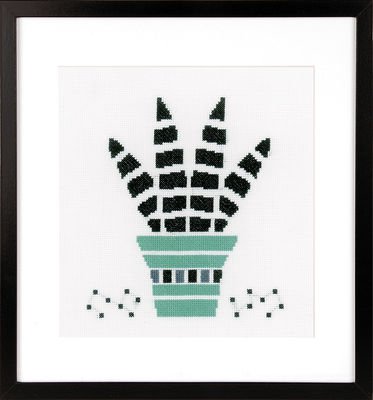 Broderipakning - Vgbillede - Kaktus III