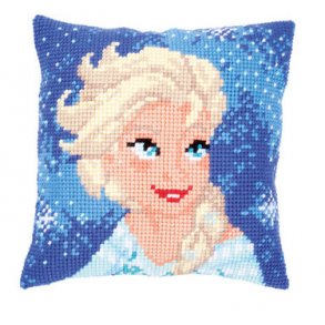 Broderipakning - stramaj pude - Disney Elsa