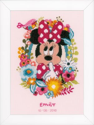 Broderipakning - F�dsels minde - Disney Minnie - Shh...