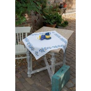 Broderipakning - Dug - Bl kviste