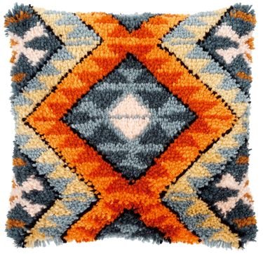 Broderipakning - Rya pude inkl. bagbekldning - Etnisk print Boho