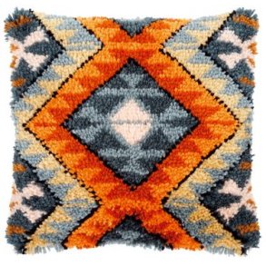 Broderipakning - Rya pude inkl. bagbekldning - Etnisk print Boho