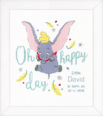 Broderipakning - Fdsels minde - Disney Dumbo Oh happy day
