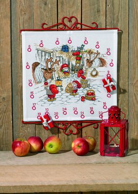 Broderipakning - Julekalender - Julestalden