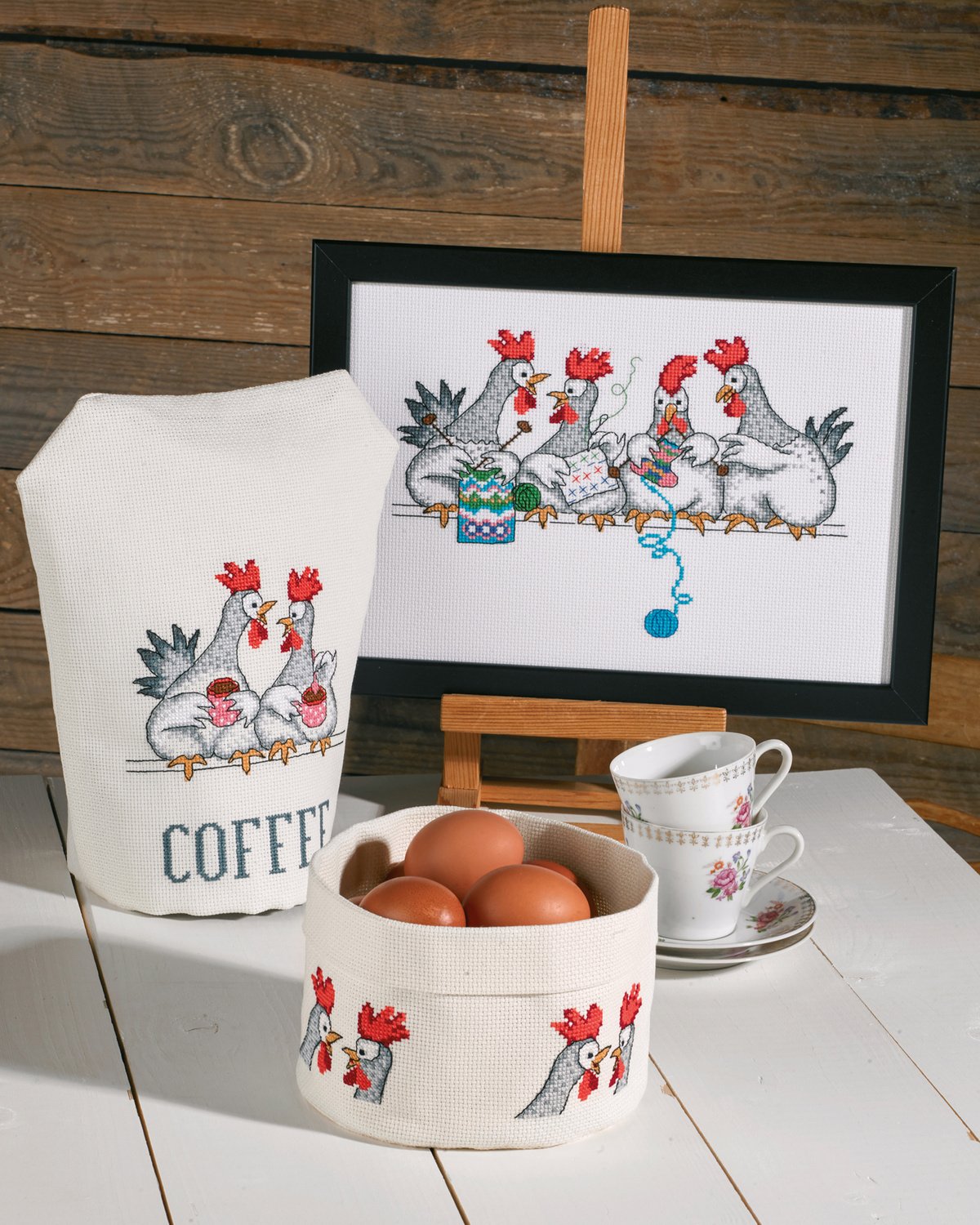 Broderipakning - Kaffevarmer / htte - Coffee MOOd