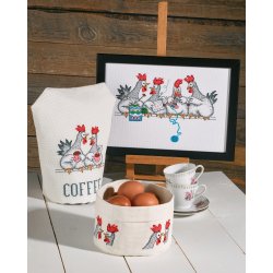 Broderipakning - Kaffevarmer / htte - Coffee MOOd