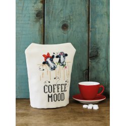 Broderipakning - Kaffevarmer / htte - Coffee MOOd