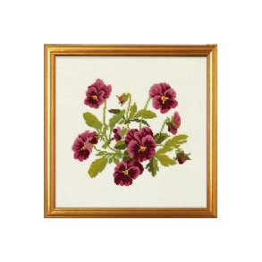 Broderipakning - Rd stedmoder