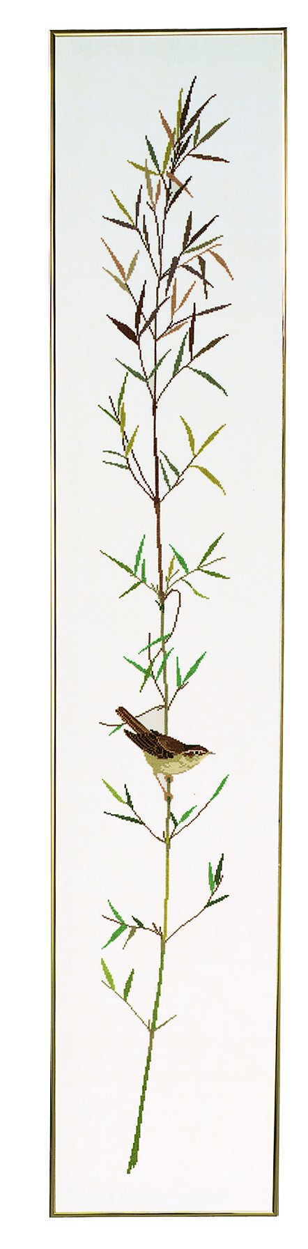 Broderipakning - Sivsanger i bambus