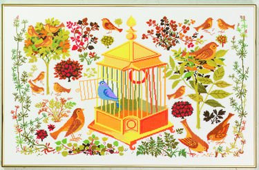 Broderipakning - Billede - Nattergalen