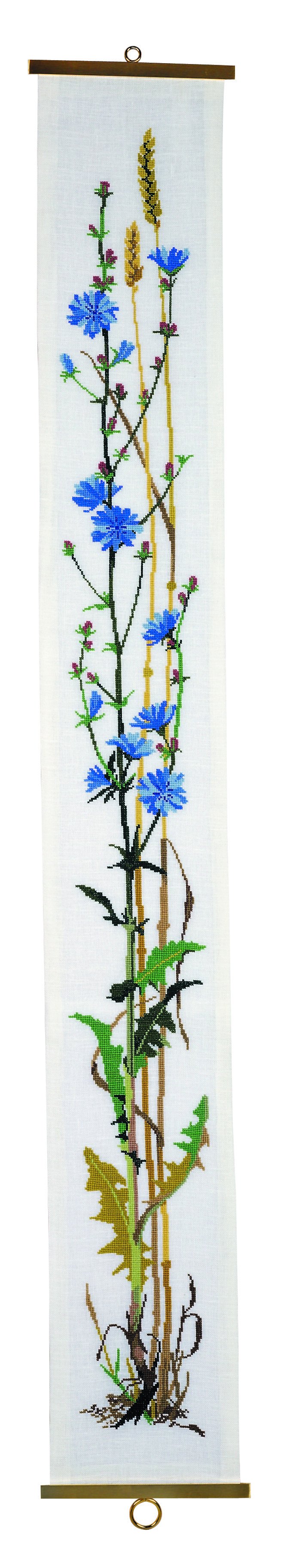 Broderipakning - klokkestreng - Cikorie