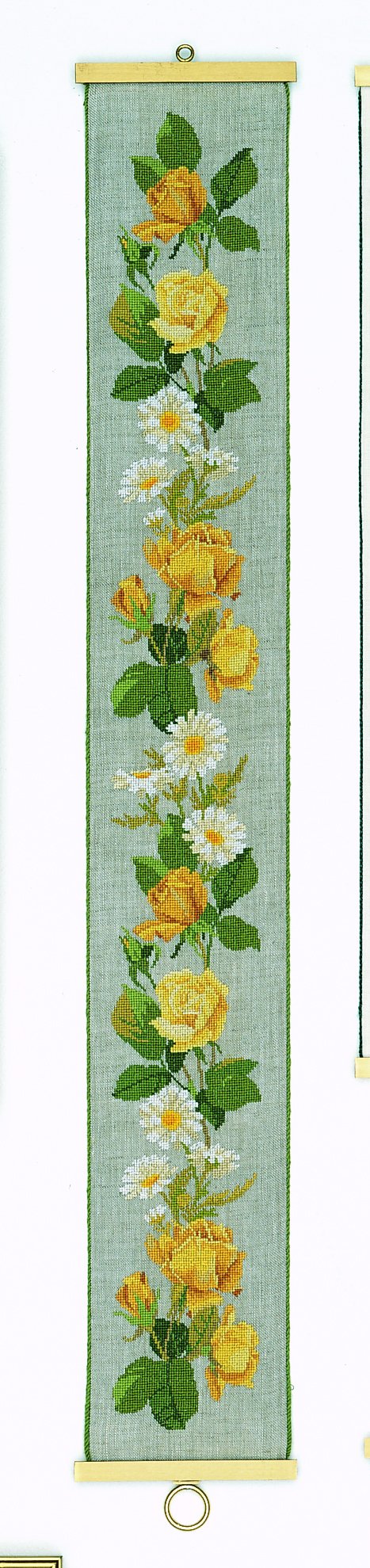 Broderipakning - Gule roser