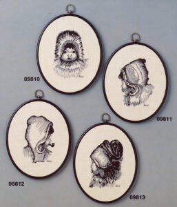 Broderipakning - Billede - Grnlandsk portrt - pr. stk.