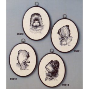 Broderipakning - Billede - Grnlandsk portrt - pr. stk.