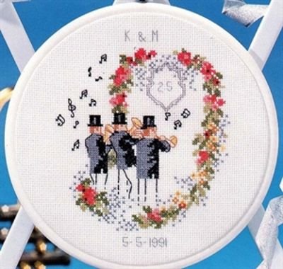 Broderipakning - Slvbryllup