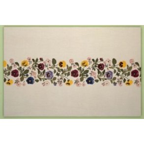 Broderipakning - Stedmoder og bleblomster XL