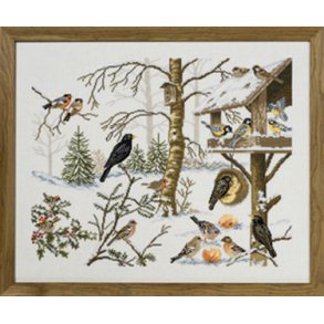 Broderipakning - Fugle ved foderbrt