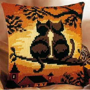 Stramaj - Savannen - Pude med to katte