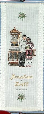 Broderipakning - Bryllup - Jonathan og Britt