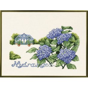 Broderipakning - Hortensia/vksthus