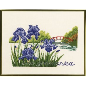 Broderipakning - Iris Germanica