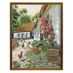 Broderipakning - vgbillede - Stokroser & Landidyl