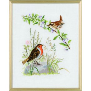 Broderipakning - Grdesmutte og Rdhals