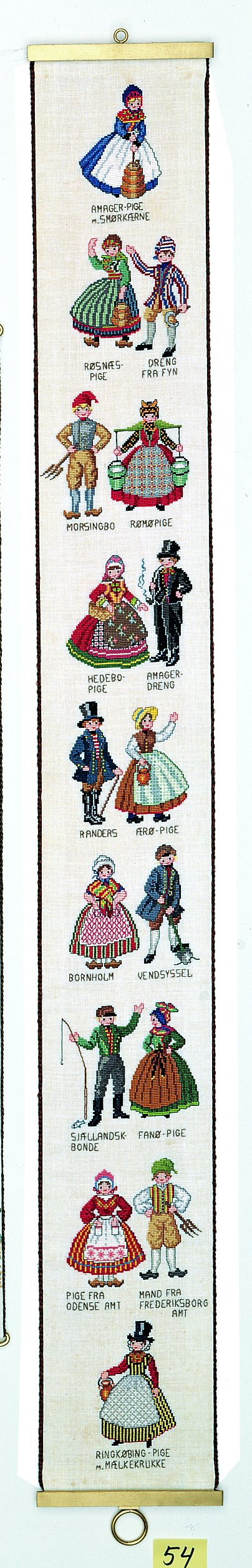 Broderipakning - Klokkestreng national II