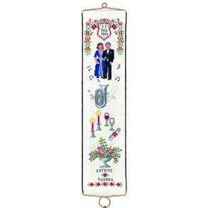 Broderipakning - Klokkestreng slvbryllup III