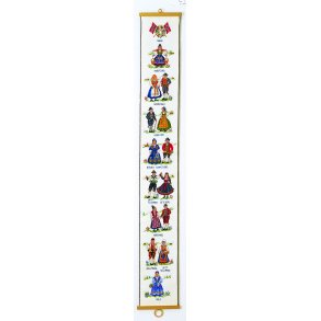 Broderipakning - Klokkestreng norske folkedragter