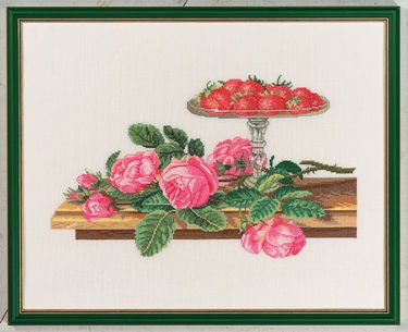 broderipakning - vgbillede - Roser &amp; Jordbr