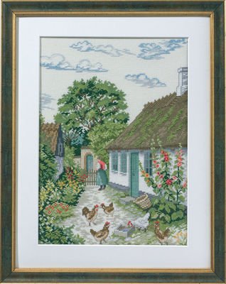 Broderipakning - Stokroser III