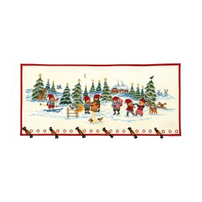 Broderipakning - Julekalender - Nisser i sne