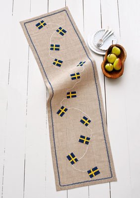 Broderipakning lber - Fdselsdag Svensk