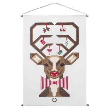 Broderipakning - Julebillede / Kalender  - Rudolf