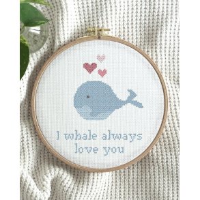 Broderipakning - Billede - I whale allways love you
