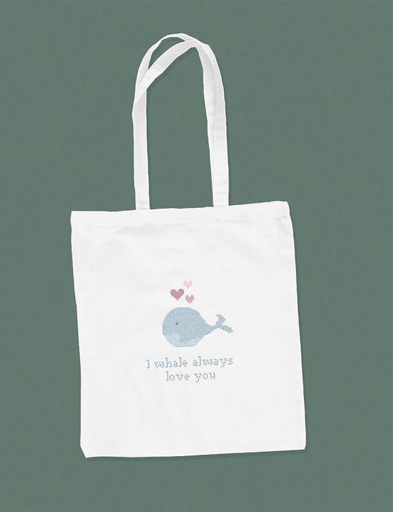 Broderipakning - Billede - I whale allways love you