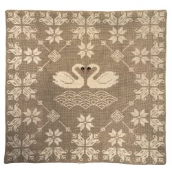 Broderipakning - Pude - H. M. Dronning Margrethe II - 50 rs regeringsjubilum