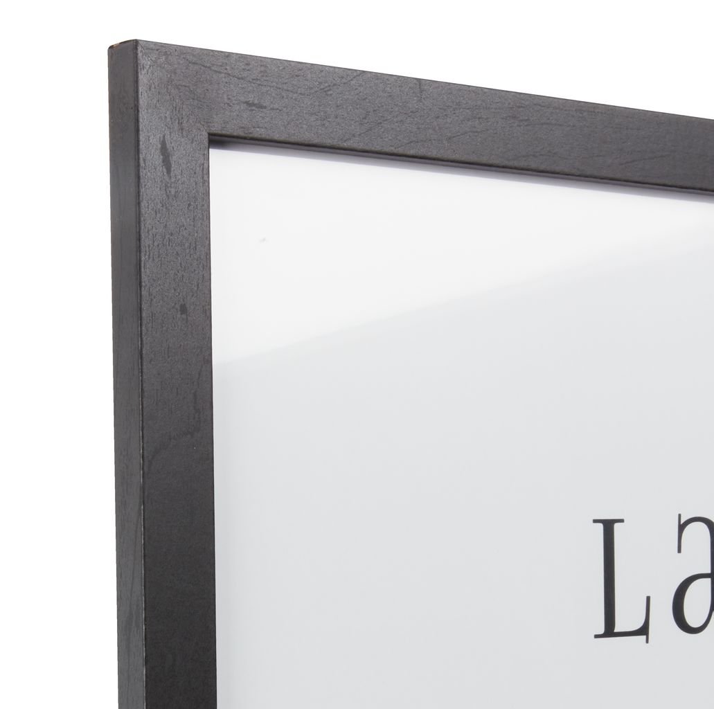 Ramme str. 50 x 70 cm. - Natur / Sort / Hvid