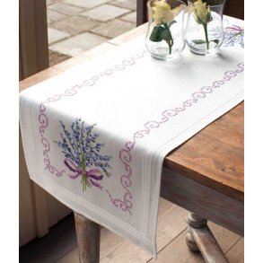 Broderi  - Lber med lavendel